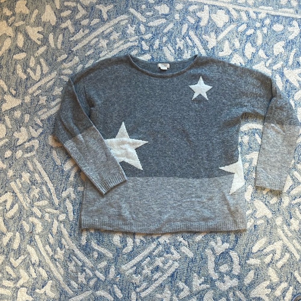 Fat face contrast sweater with star accents